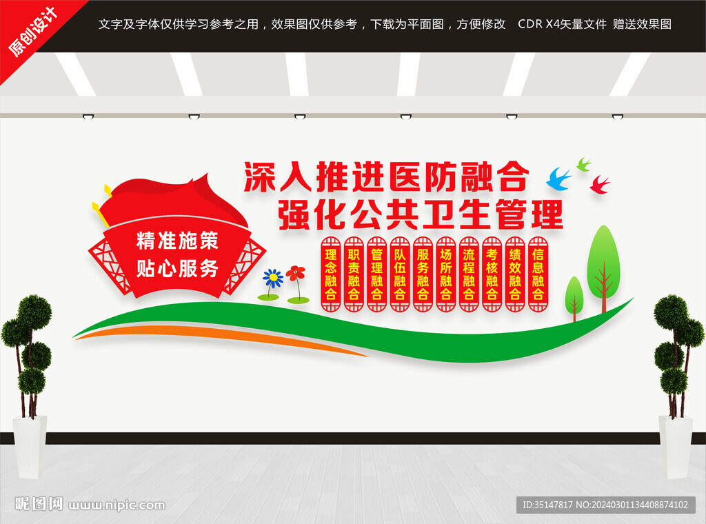医防融合文化墙