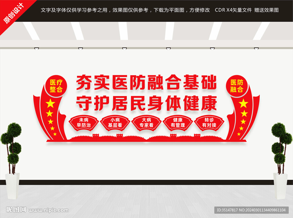 医防融合文化墙