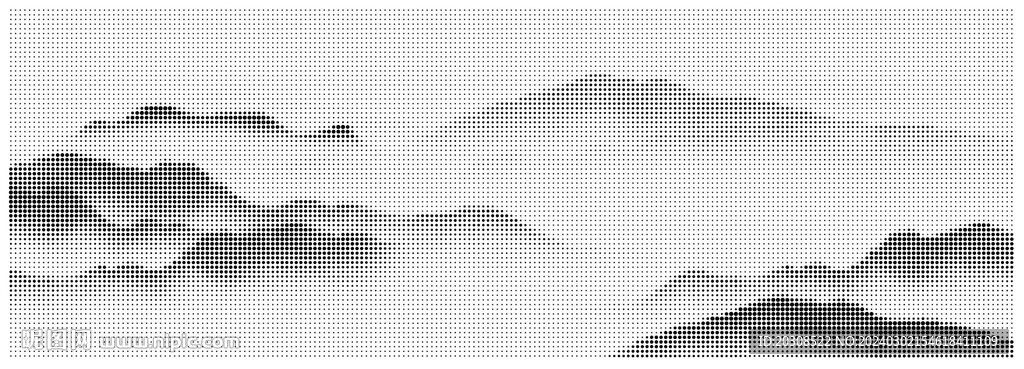 圆点山水激光镂空