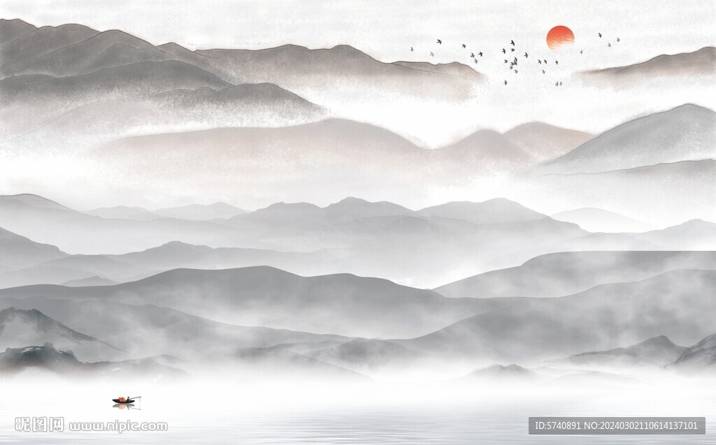 意境山水画
