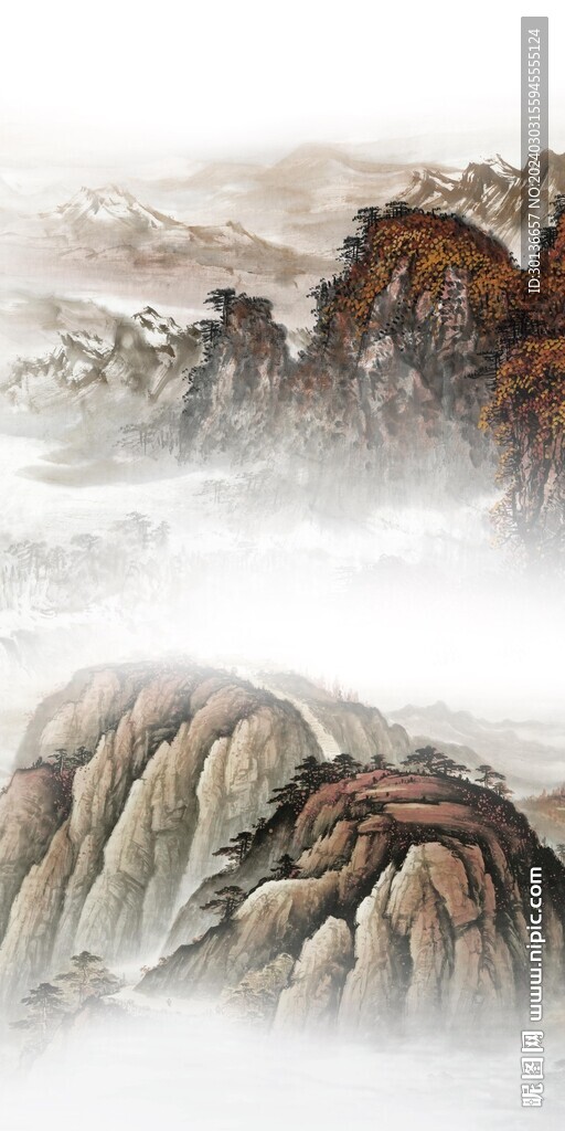 人气 新山水画玄关 TiF分层