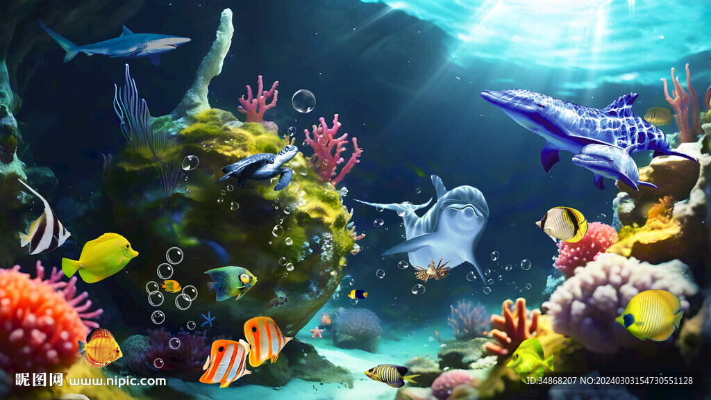 海底世界海底生物