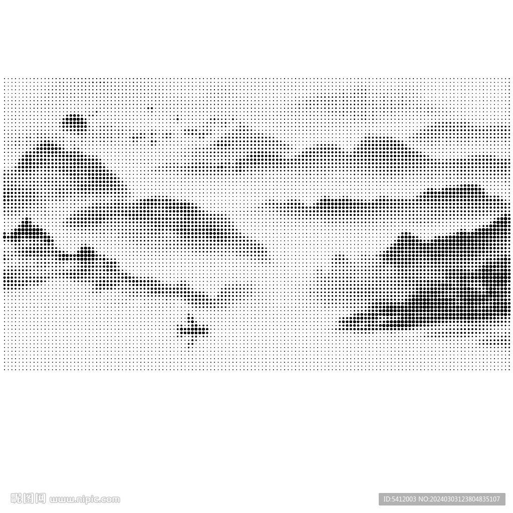 圆点山水激光镂空