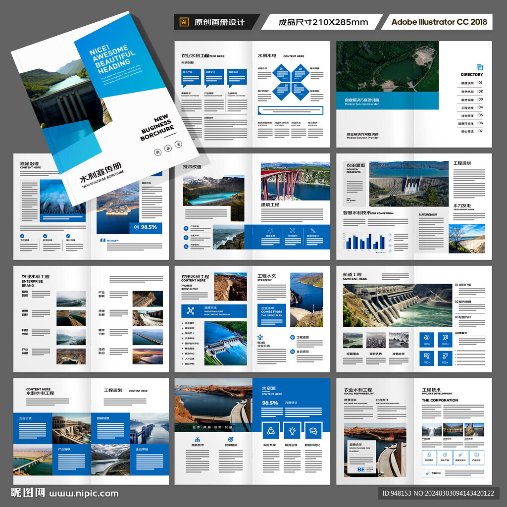 水利工程宣传册