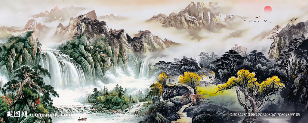 办公室山水画