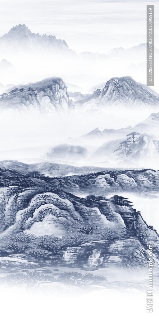 新款 新传山水玄关 TIf分层