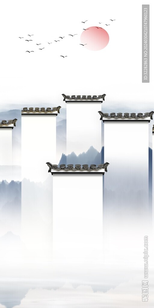 高端 新传山水玄关 TIf分层