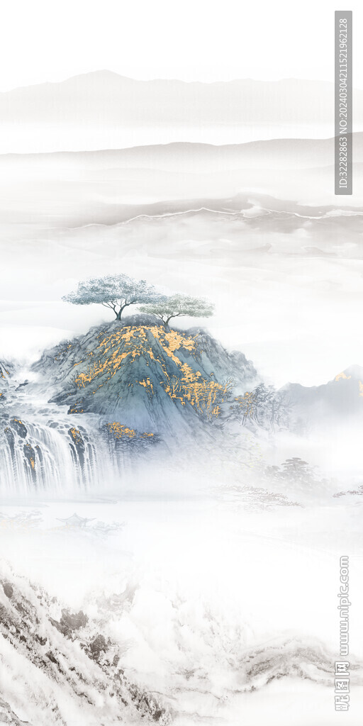 现代 新传山水玄关 TIf分层