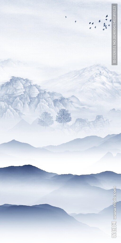 最新 高端山水玄关 TIF分层