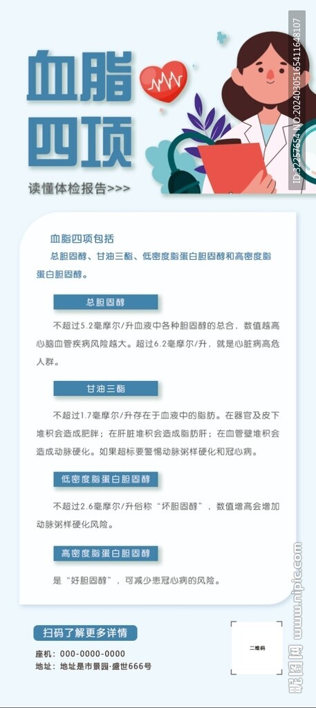 高血脂展架