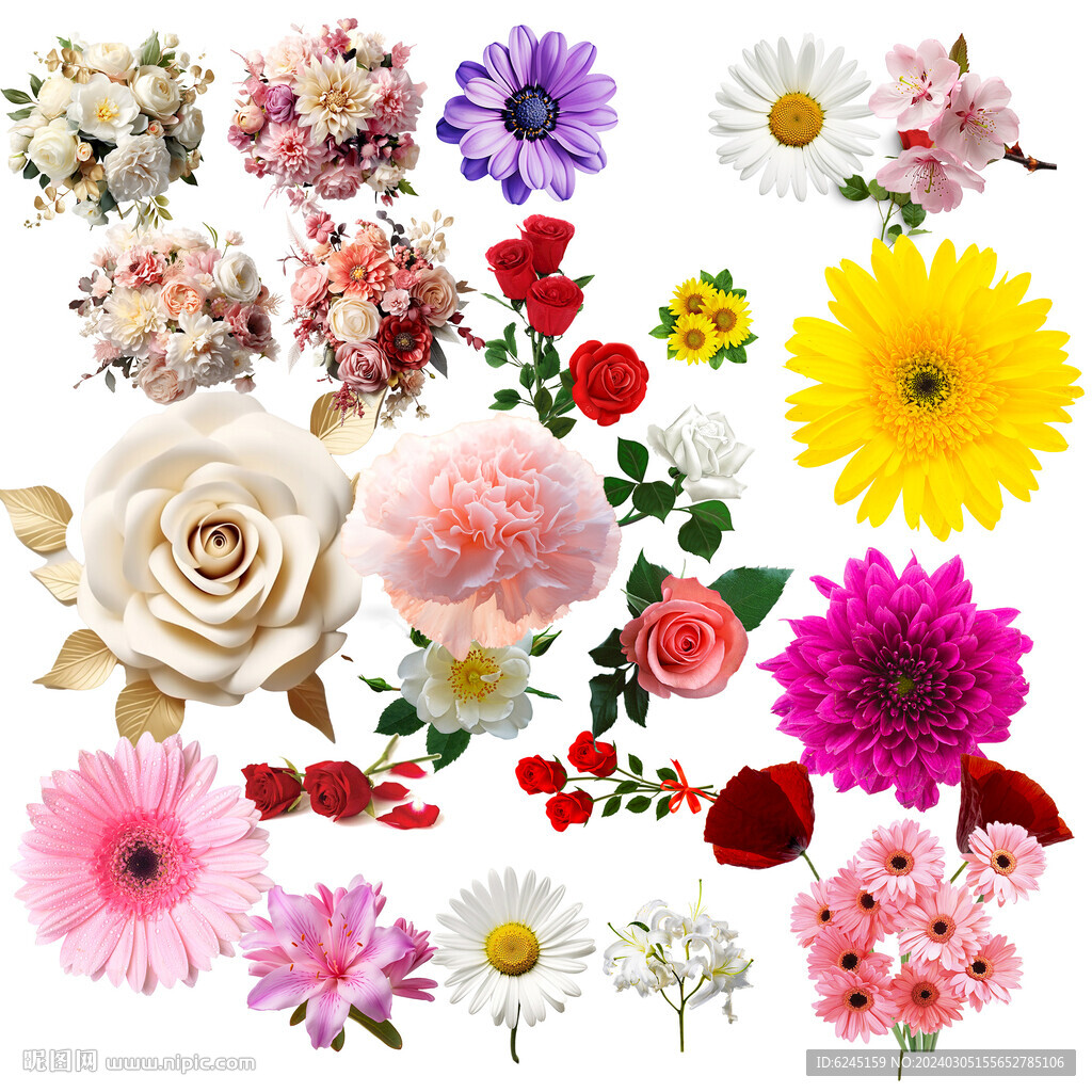 免扣花 透明花朵花瓣 