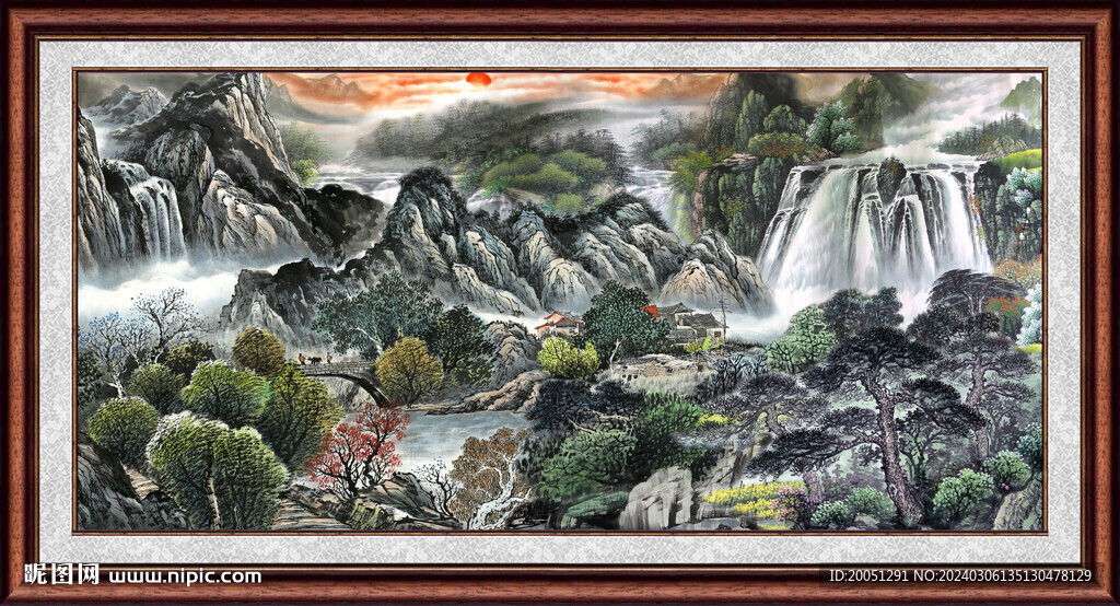 巨幅山水国画