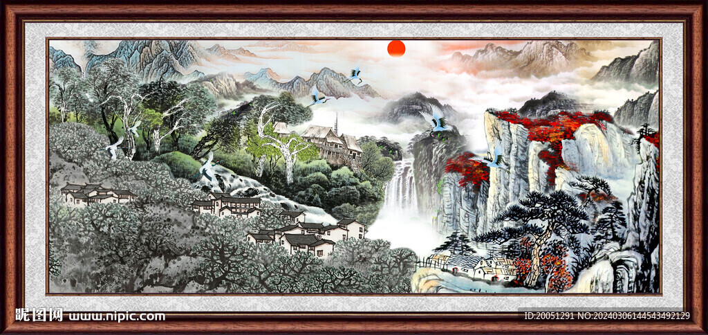 巨幅山水 