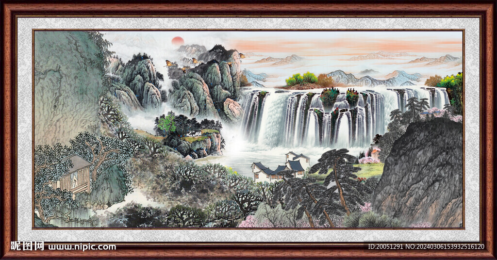 山水国画 
