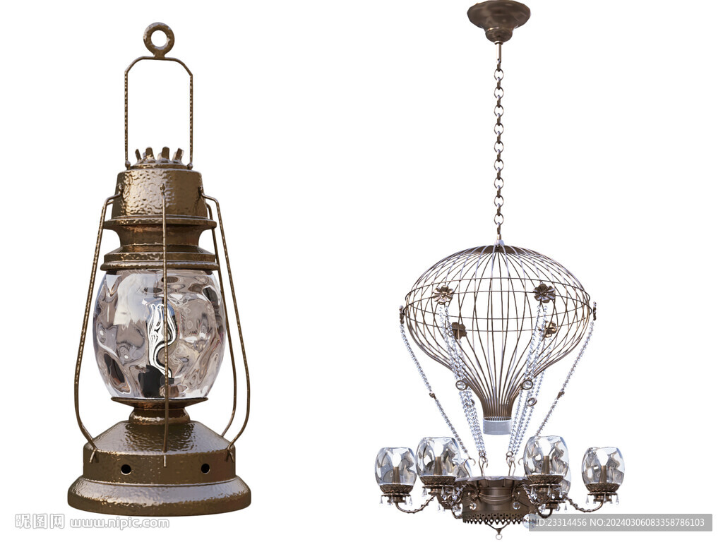 复古吊灯组合