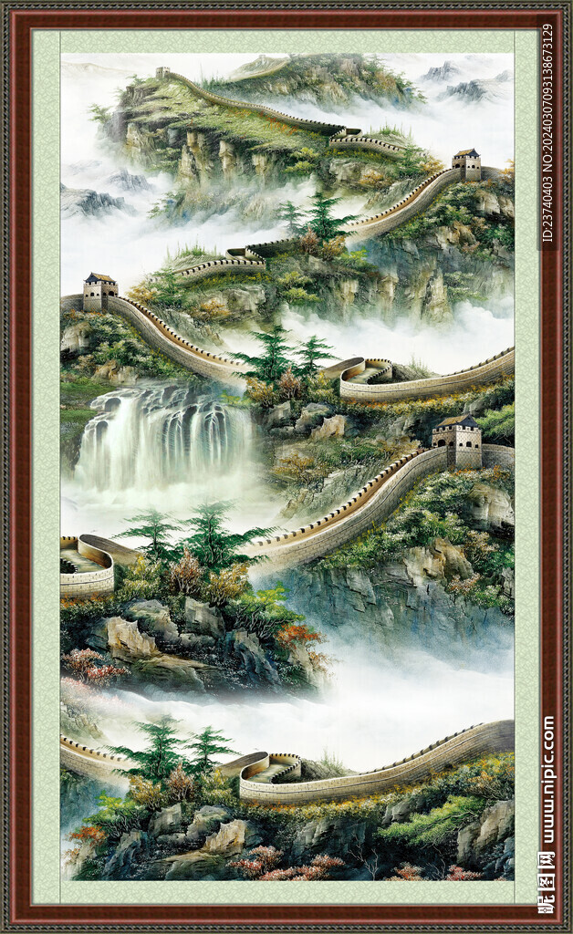 竖幅国画
