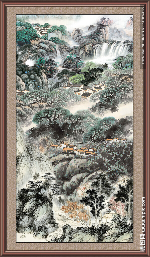 新中式山水画 