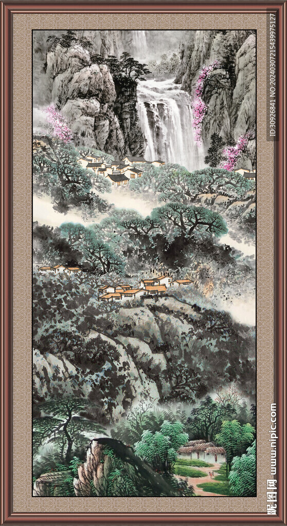 新中式山水画 
