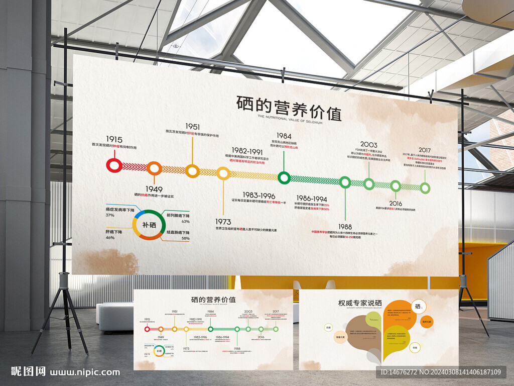 富硒营养价值文化墙设计图片