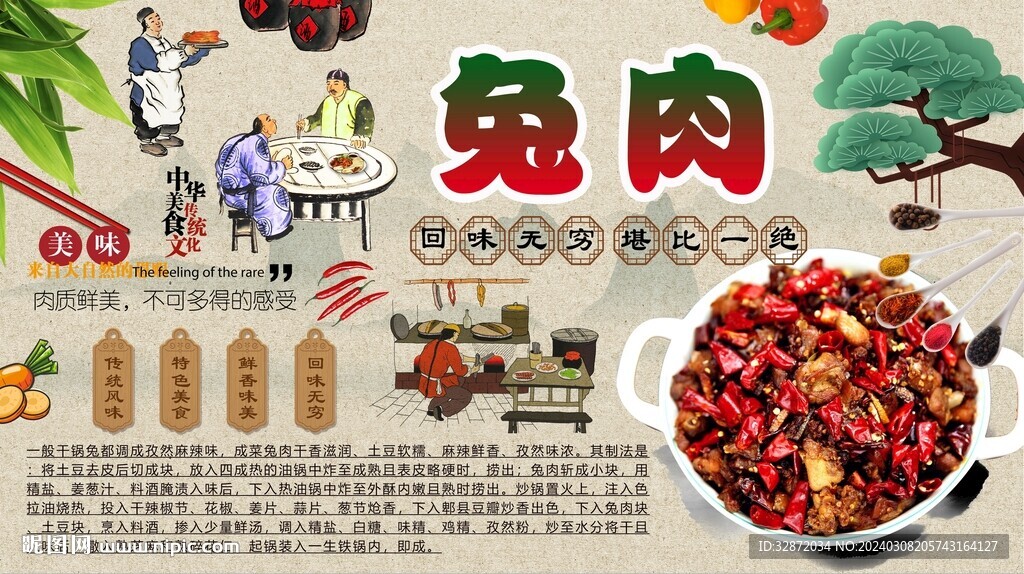 牛肉背景墙