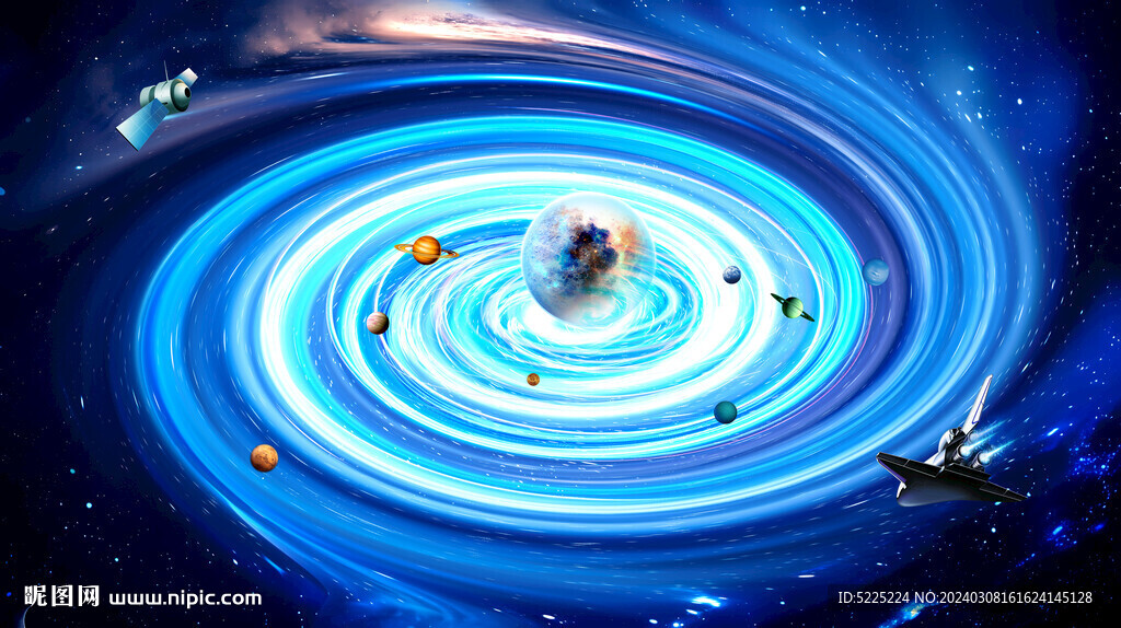 宇宙旋涡星空背景图