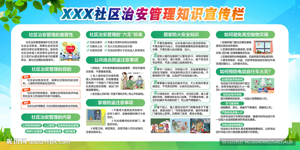 社区治安管理宣传
