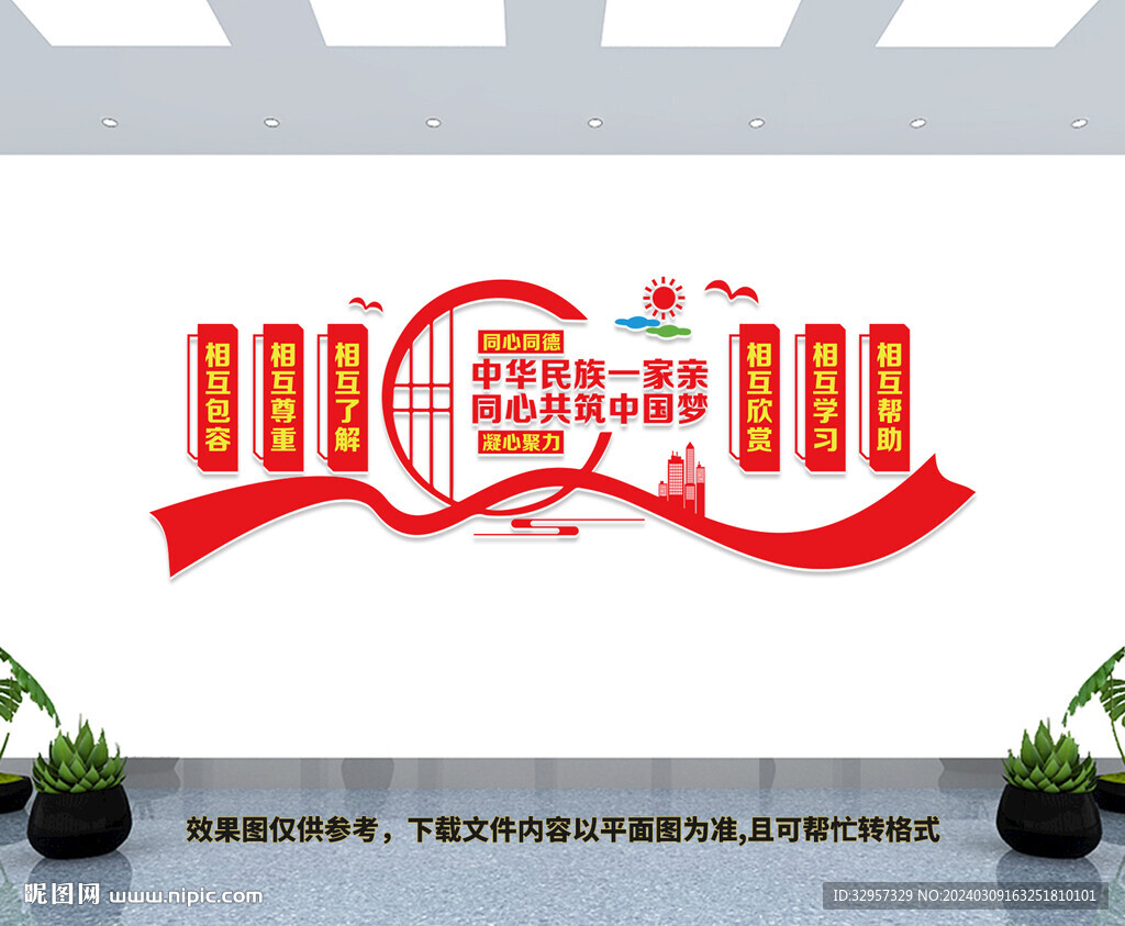 民族团结文化墙