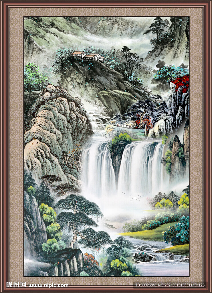 玄关山水画