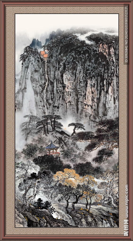 玄关山水画 