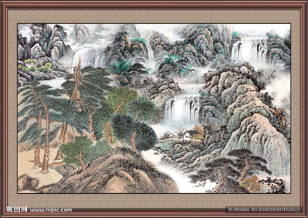 新中式山水画