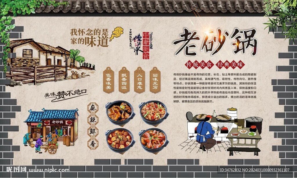老砂锅背景