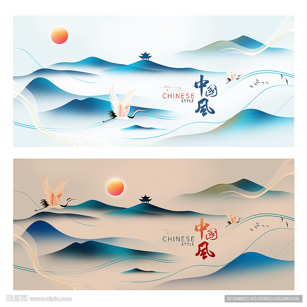 中国风展板
