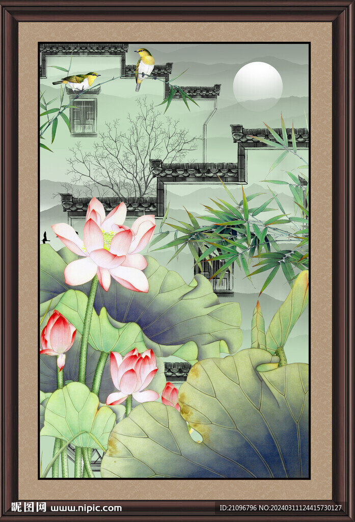荷花装饰