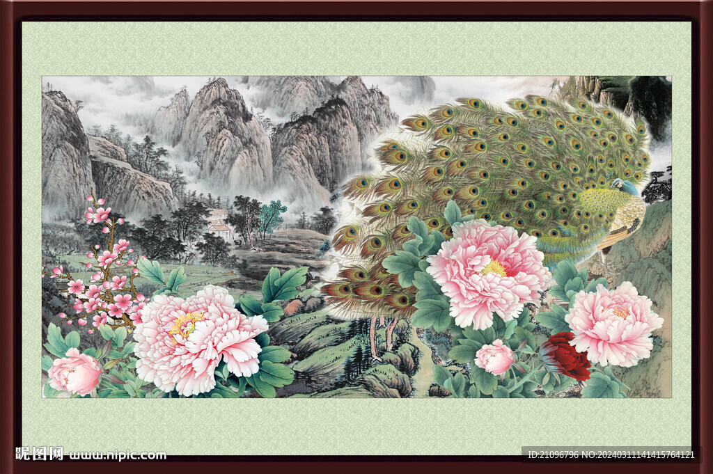 国画牡丹