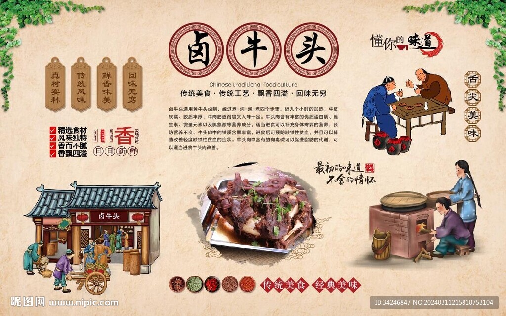 卤牛头