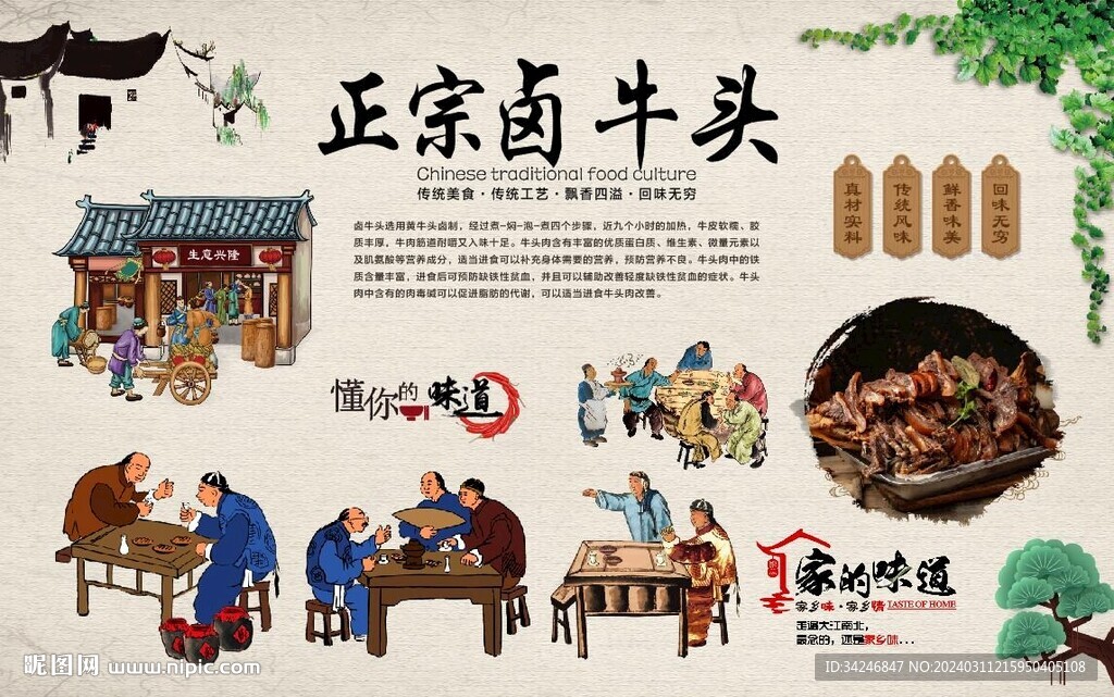 卤牛头