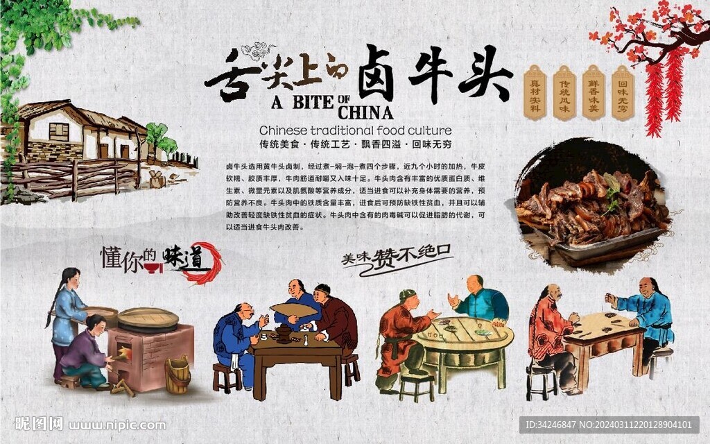 卤牛头