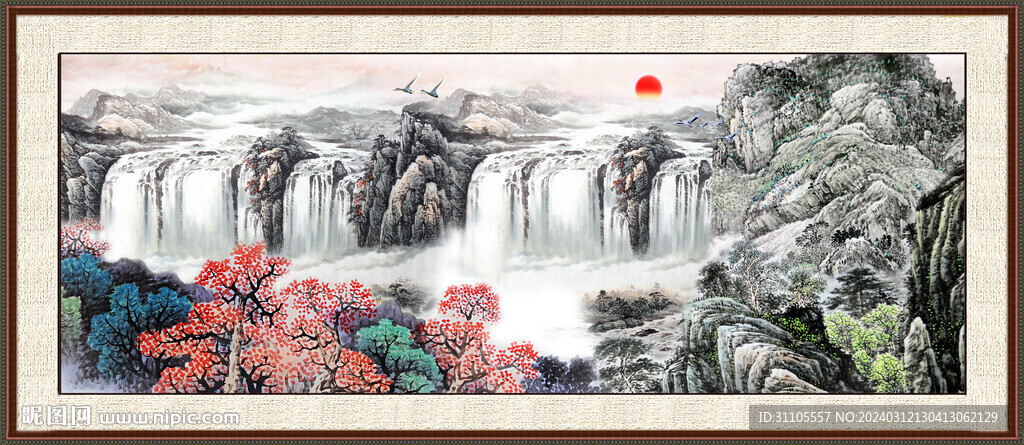 中堂山水画