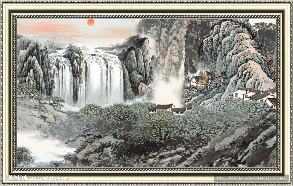 巨幅山水画 