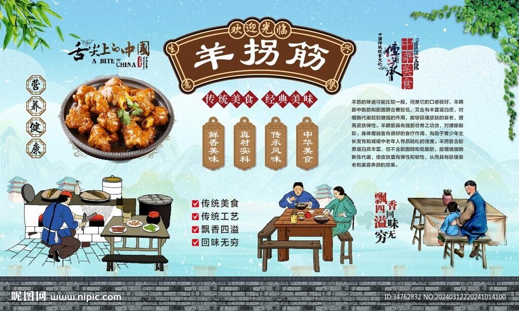 羊拐筋背景