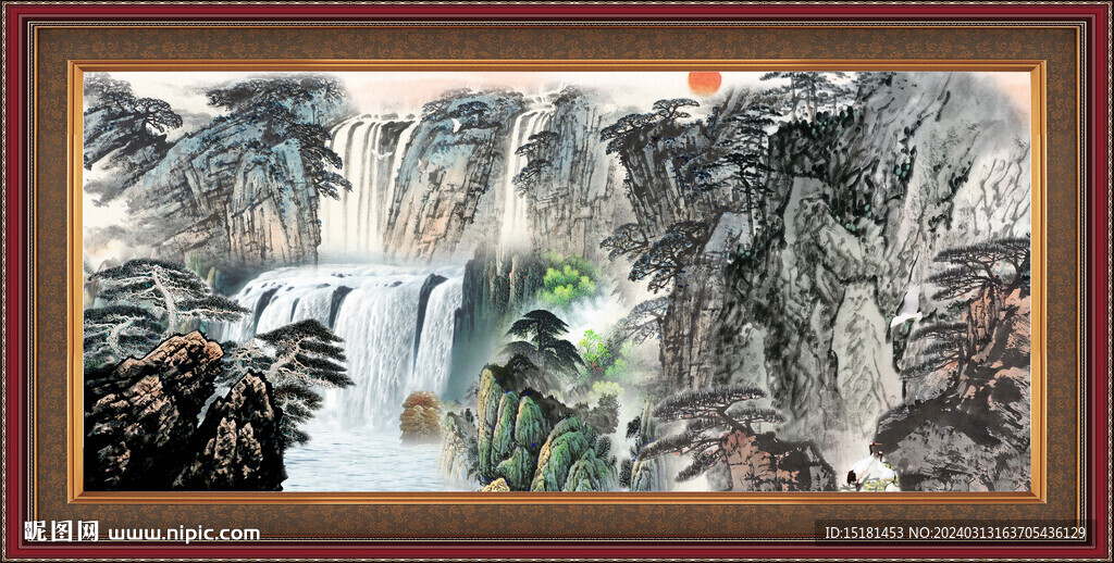 大厅山水画