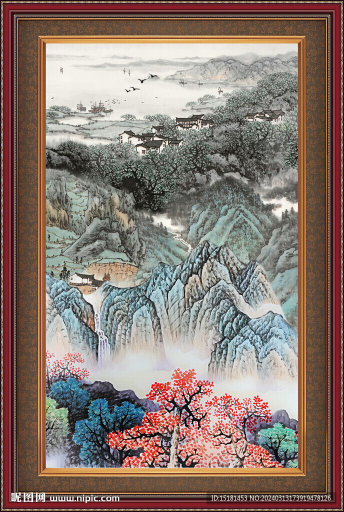 巨幅山水画 