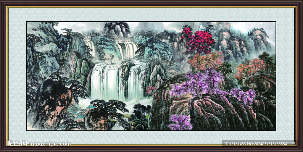 大厅山水画 