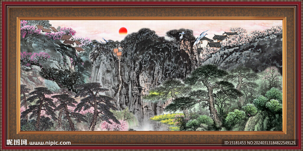 新中式山水 