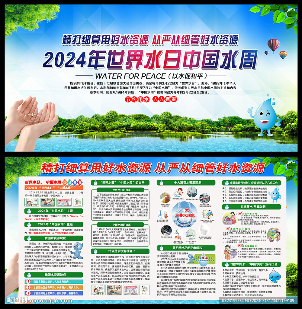 2024年世界水日宣传栏