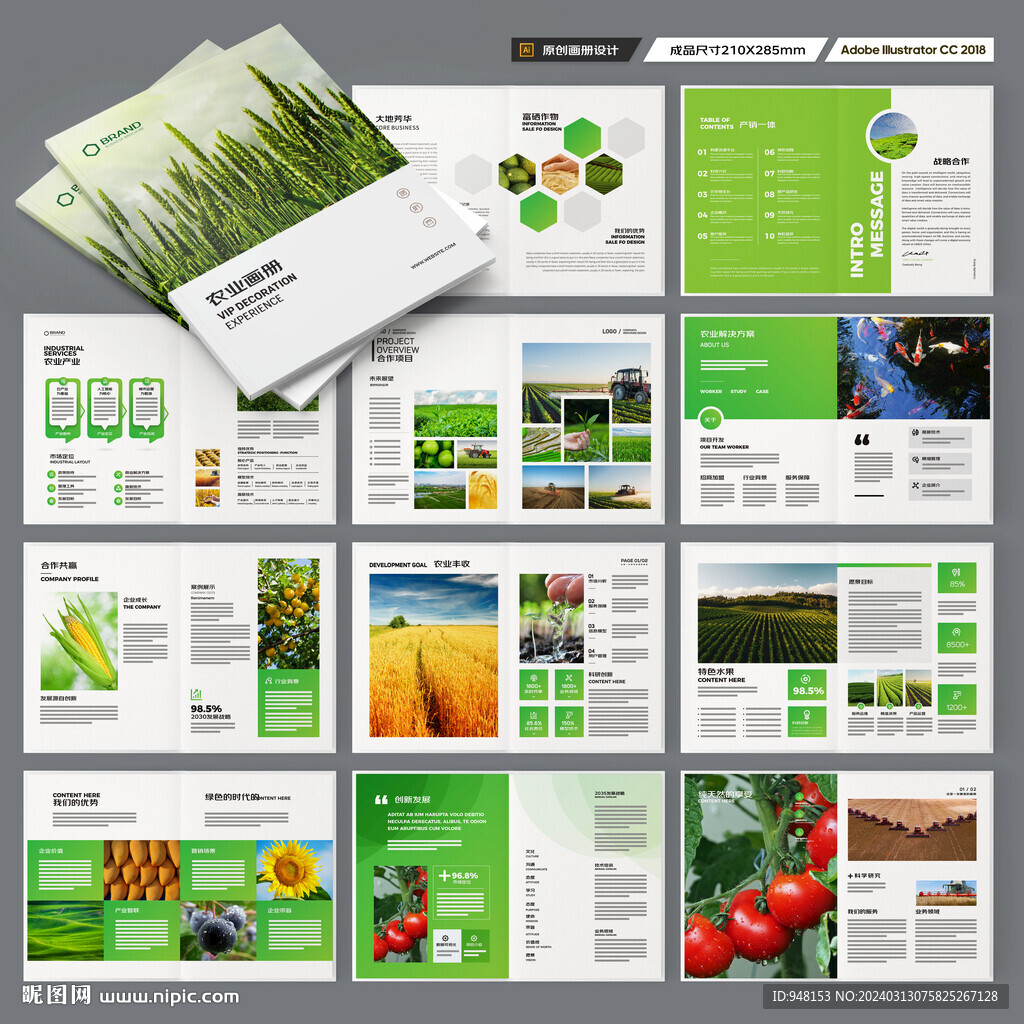 农业画册模板