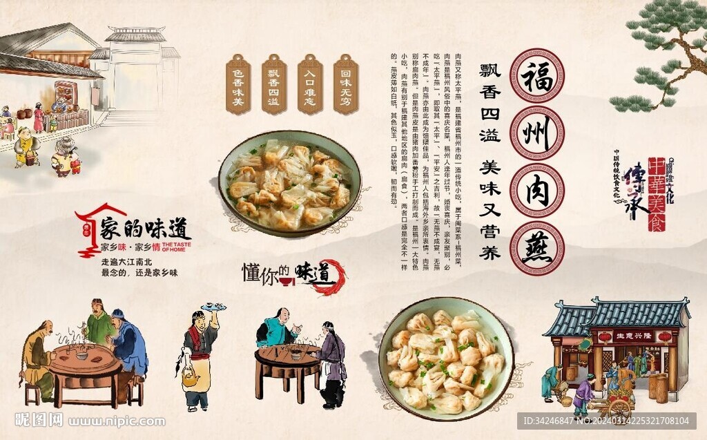 福州肉燕背景