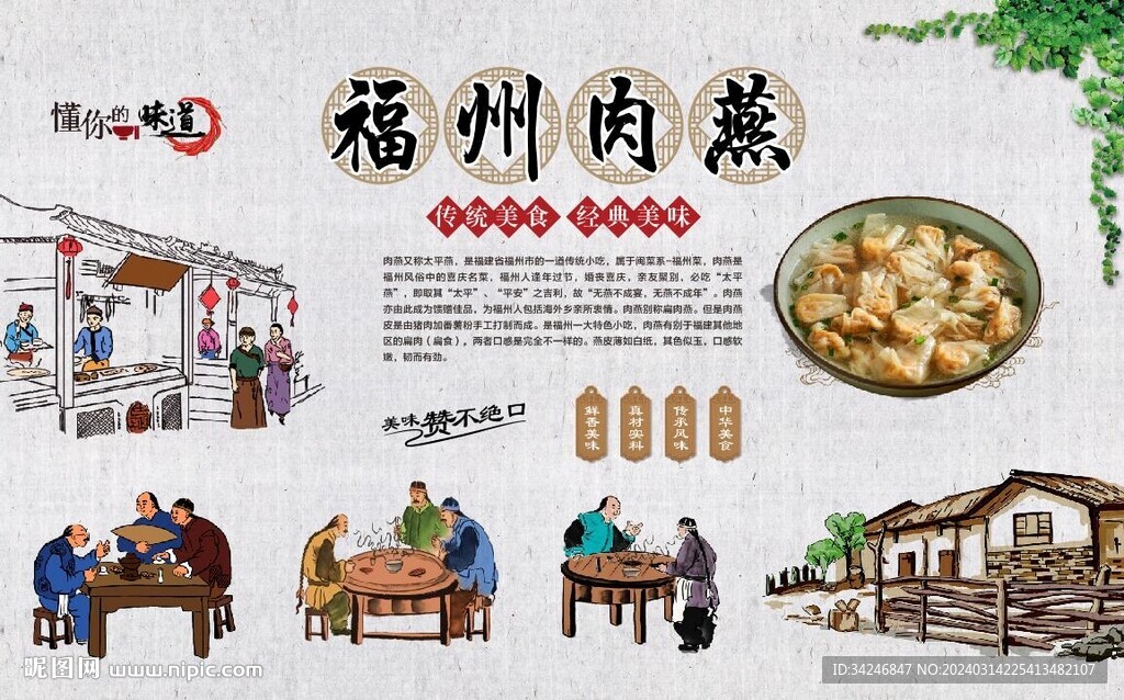 福州肉燕背景