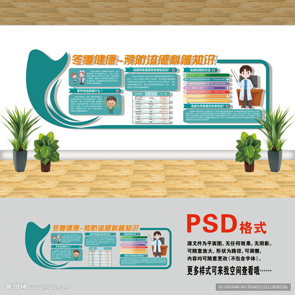 流感文化墙