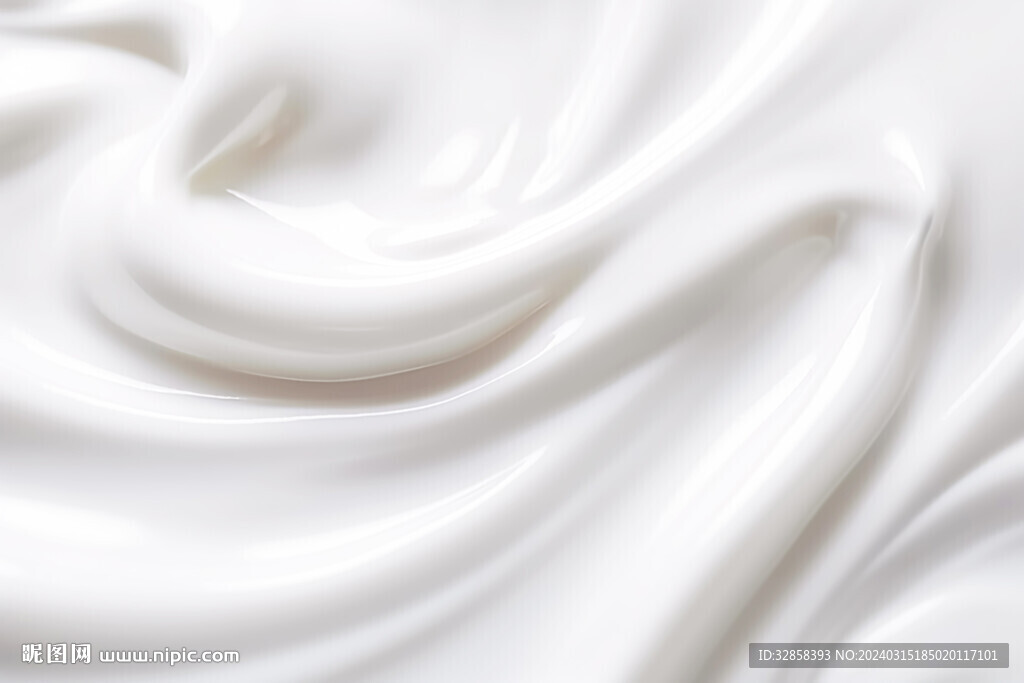 白色3d丝滑波浪